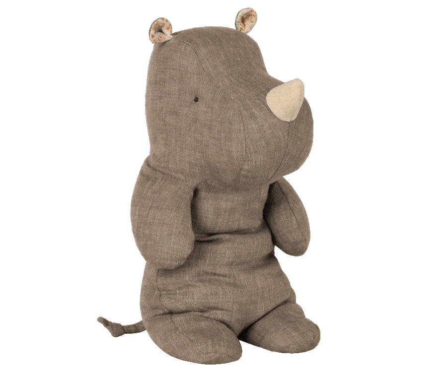 Maileg Safari Friends Medium Rhino Grey 1 Maileg Safari Friends Medium Rhino Grey