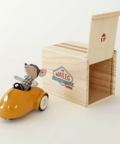 Maileg Mouse With Car Garage Toy