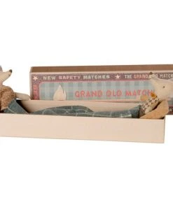 Maileg Grandma And Grandpa Mice In Matchbox