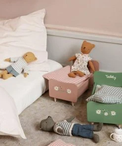 Maileg Wooden Bed, Teddy Mum - Rose