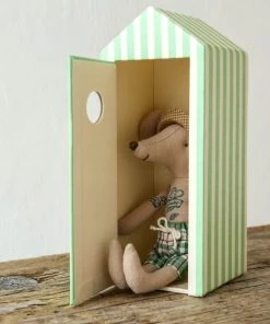 Maileg Beach Mice - Dad In Cabin De Plage