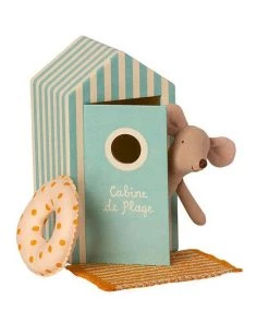 Maileg Beach Mice Little Brother In Cabin De Plage