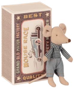 Maileg Little Brother Mouse In Matchbox