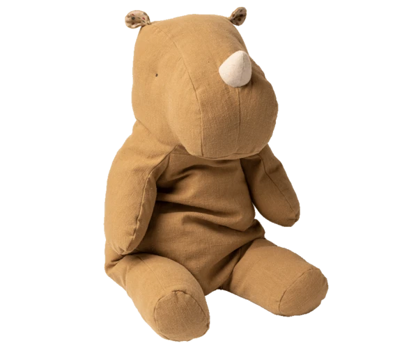 Maileg Safari Friends Large Rhino Umber 1 Maileg Safari Friends Large Rhino Umber