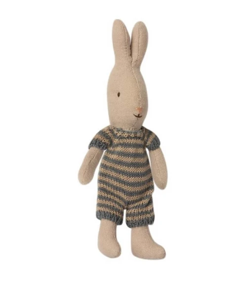 Maileg Micro Rabbit In Knitted Suit Toy 2 Maileg Micro Rabbit In Knitted Suit Toy