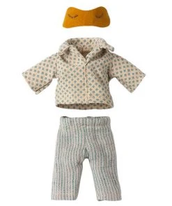 Maileg Pyjamas For Dad Mouse - Check