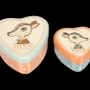 Maileg Bambi Metal Heart Tins Set Of 2