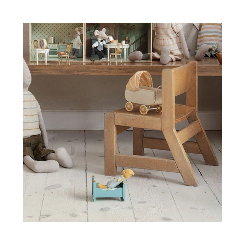 Maileg Culla Per Topolini E Coniglietti - Azzurro 2 Maileg Culla Per Topolini E Coniglietti - Azzurro