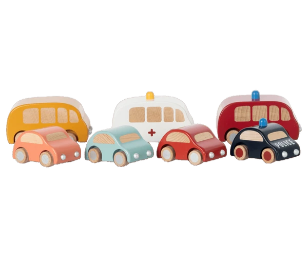 Maileg Wooden Bus Toy 2 Maileg Wooden Bus Toy