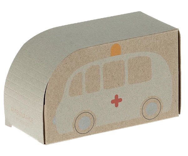 Maileg Wooden Ambulance Toy 3 Maileg Wooden Ambulance Toy