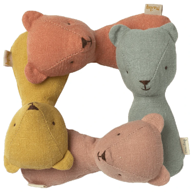 Maileg Teddy Rattle - Chinos Green 2 Maileg Teddy Rattle - Chinos Green