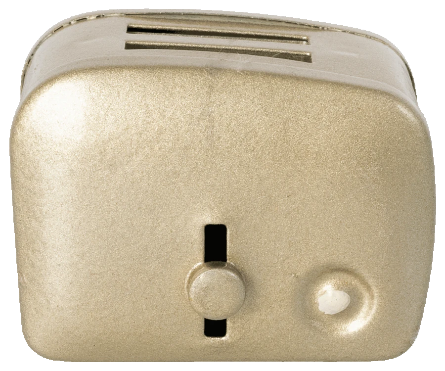 Maileg Miniature Toaster And Bread Silver 1 Maileg Miniature Toaster And Bread Silver