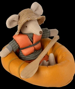 Maileg Mouse Rubber Boat Dusty Yellow