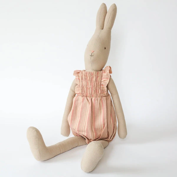 Maileg Rabbit In Striped Jumpsuit - Size 5 3 Maileg Rabbit In Striped Jumpsuit - Size 5