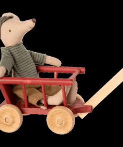 Maileg Micro Wagon Dusty Red