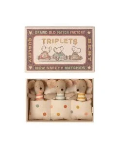 Maileg Triplets Mice In Matchbox