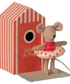 Maileg Beach Mice Little Sister In Cabin De Plage