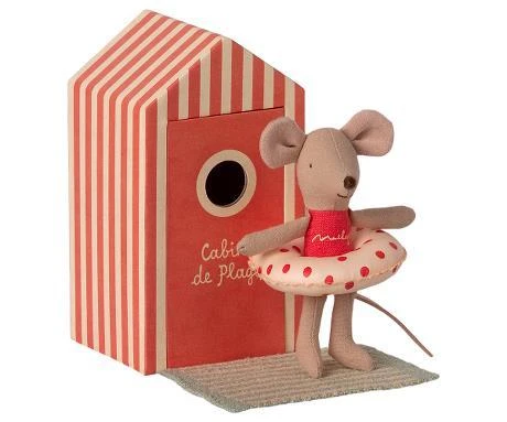 Maileg Beach Mice Little Sister In Cabin De Plage 1 Maileg Beach Mice Little Sister In Cabin De Plage