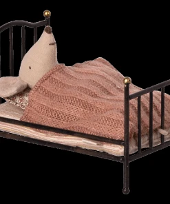 Maileg Mouse Vintage Bed Anthracite