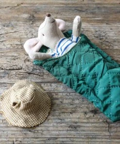 Maileg New Hiker Mouse - Big Brother With Sleeping Bag
