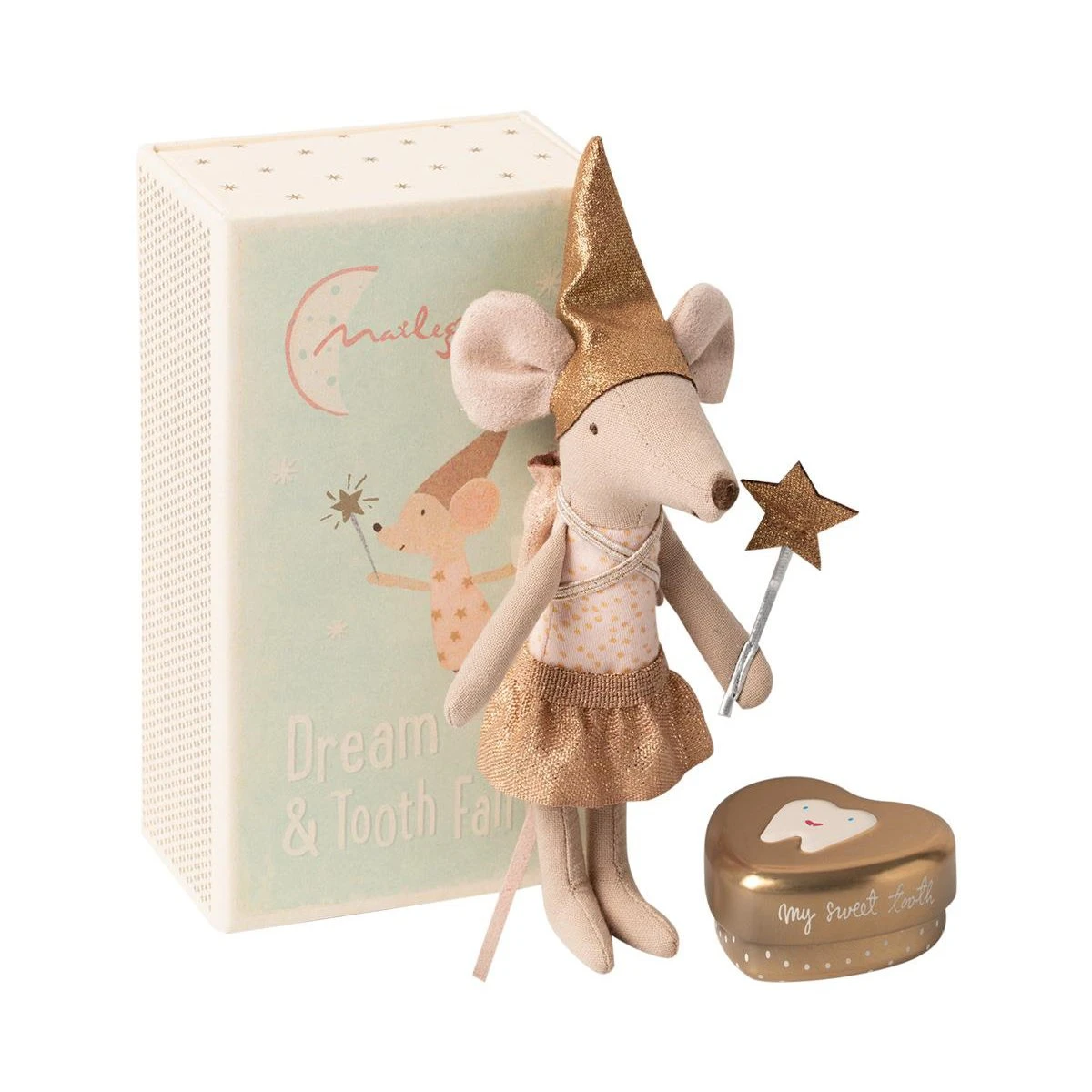 Maileg Maileg Tooth Fairy Mouse In Matchbox 1 Maileg Maileg Tooth Fairy Mouse In Matchbox
