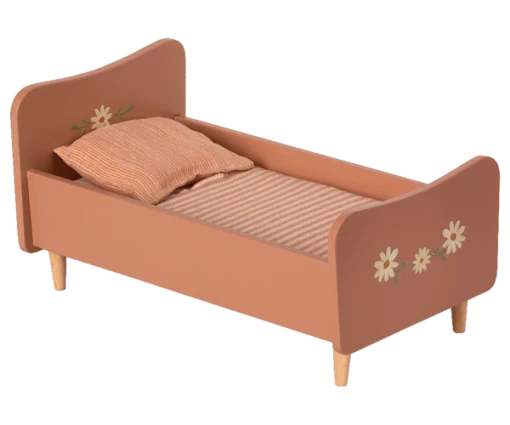 Maileg Wooden Bed Mini Rose 3 Maileg Wooden Bed Mini Rose