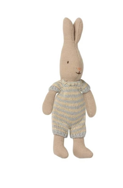 Maileg Micro Rabbit In Knitted Suit Toy 3 Maileg Micro Rabbit In Knitted Suit Toy