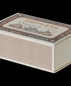 Maileg Triplets, Baby Mice In Matchbox