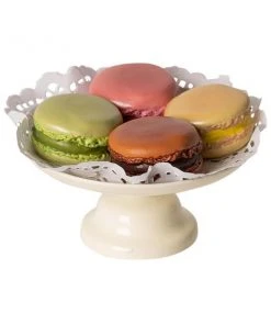 Maileg Macarons And Cake Stand Set