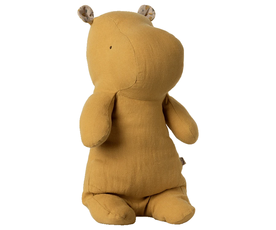 Maileg Safari Friends Medium Hippo Dusty Yellow 1 Maileg Safari Friends Medium Hippo Dusty Yellow