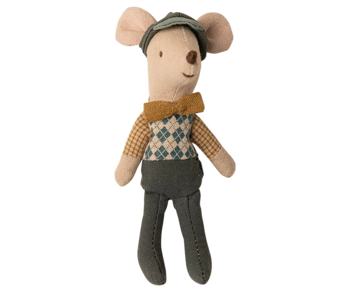 Maileg Christmas Mouse Car With Garage Blue 3 Maileg Christmas Mouse Car With Garage Blue