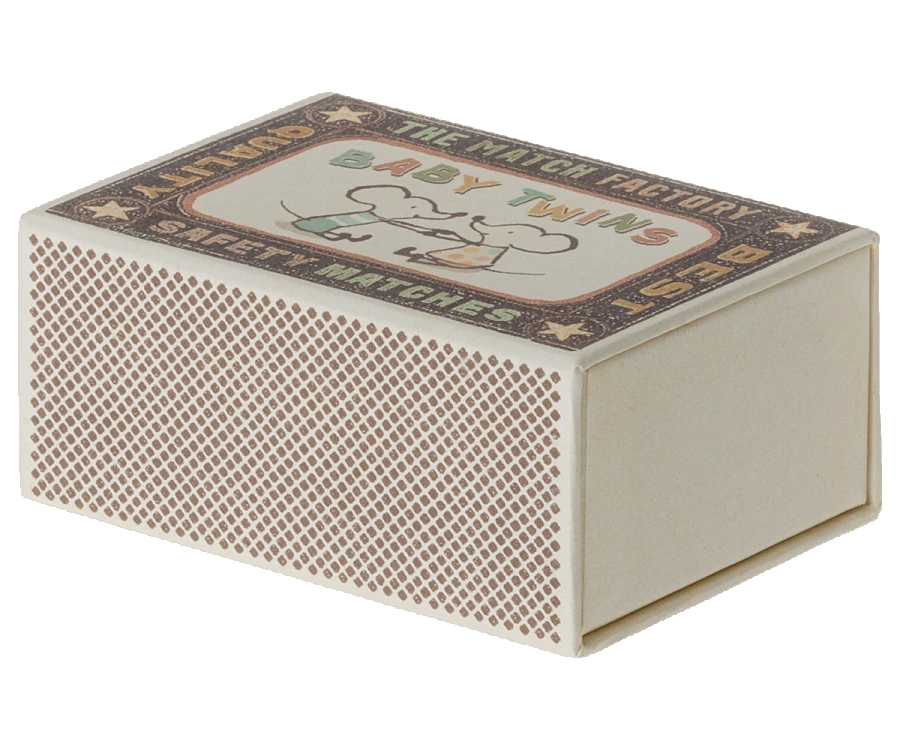 Maileg Twins Baby Mice In Matchbox 2 Maileg Twins Baby Mice In Matchbox