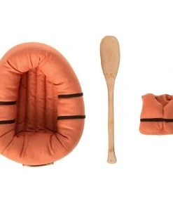 Maileg Hiker Big Brother Mouse in His Pneumatic Boat