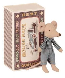 Maileg Little Brother Mouse In Matchbox