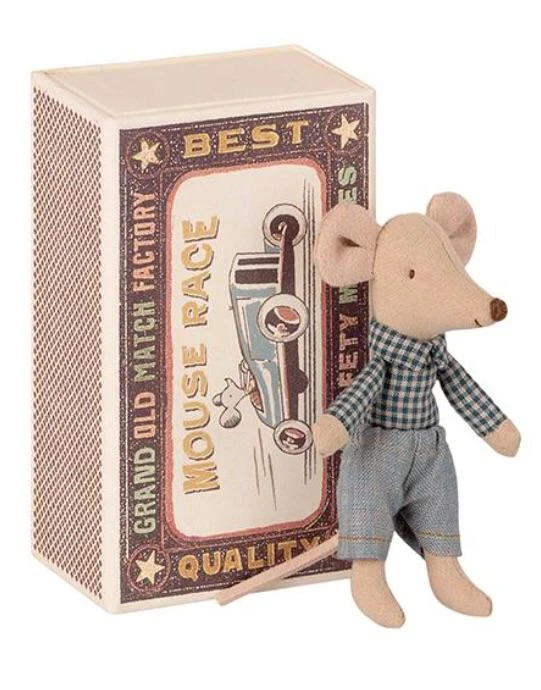 Maileg Little Brother Mouse In Matchbox 1 Maileg Little Brother Mouse In Matchbox