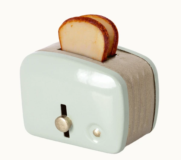Maileg Mint Miniature Toaster and Bread Toy 1 Maileg Mint Miniature Toaster and Bread Toy