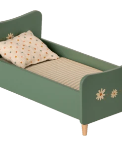Maileg Wooden Bed Mini Mint Blue