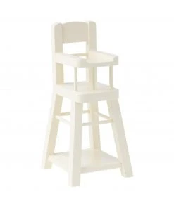 Maileg Micro Off White Wood High Chair