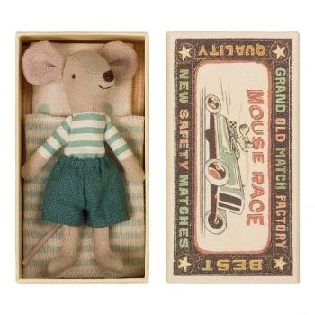 Maileg Big Brother Mouse in Retro Style Matchbox Toy 1 Maileg Big Brother Mouse in Retro Style Matchbox Toy