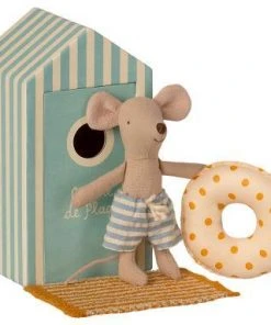 Maileg Beach Mice Little Brother In Cabin De Plage