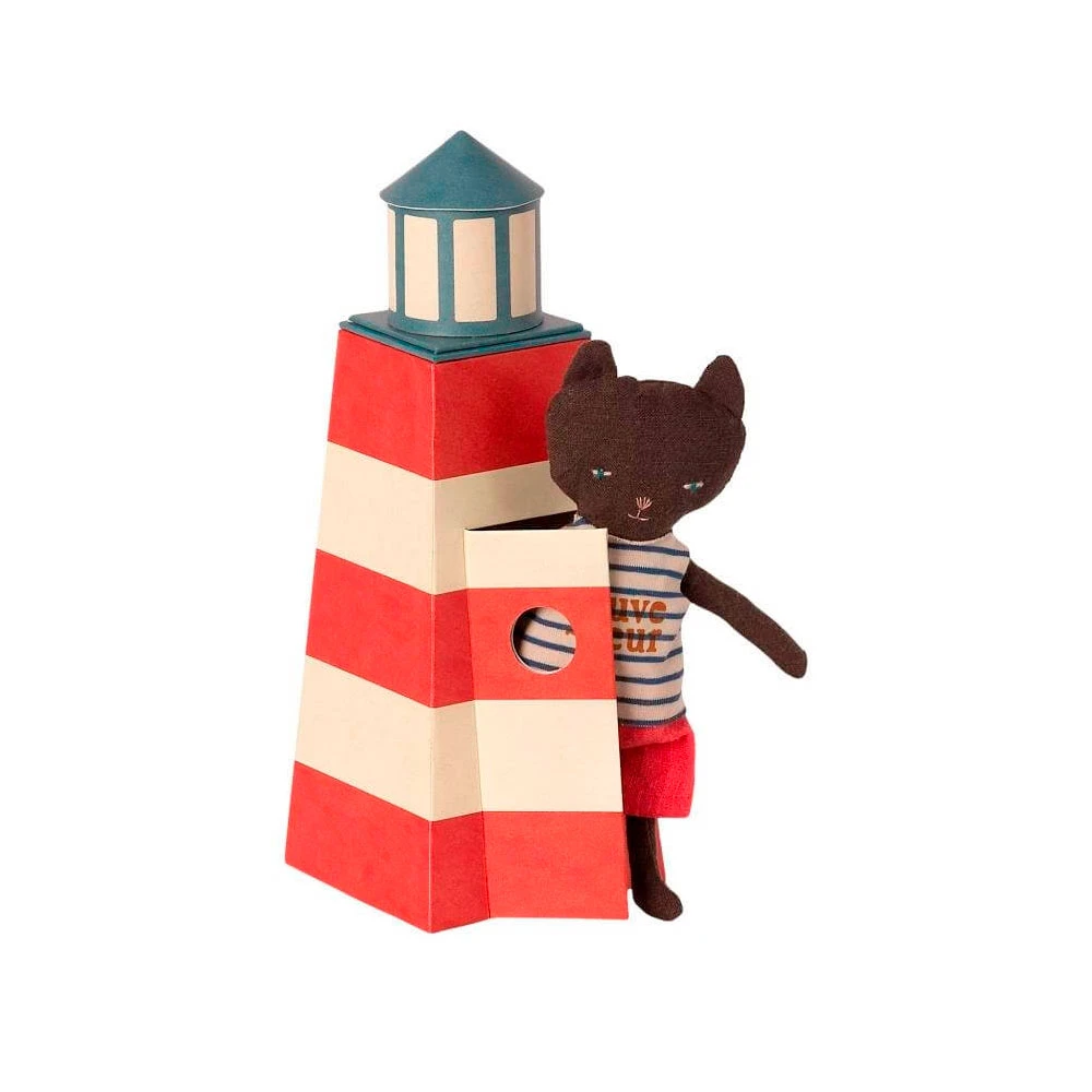 Maileg Cat Sauveteur with Tower 1 Maileg Cat Sauveteur with Tower