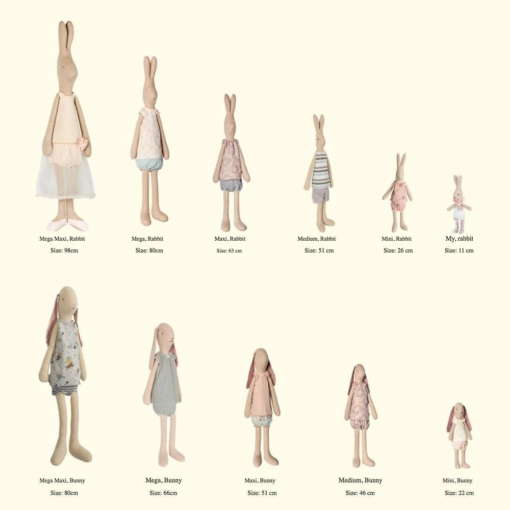 Maileg Bunny In Red Dress Size 3 1 Maileg Bunny In Red Dress Size 3