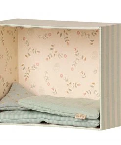 Maileg Baby Room Set with Micro Rabbit - Mint Blue 13 Maileg Baby Room Set with Micro Rabbit - Mint Blue