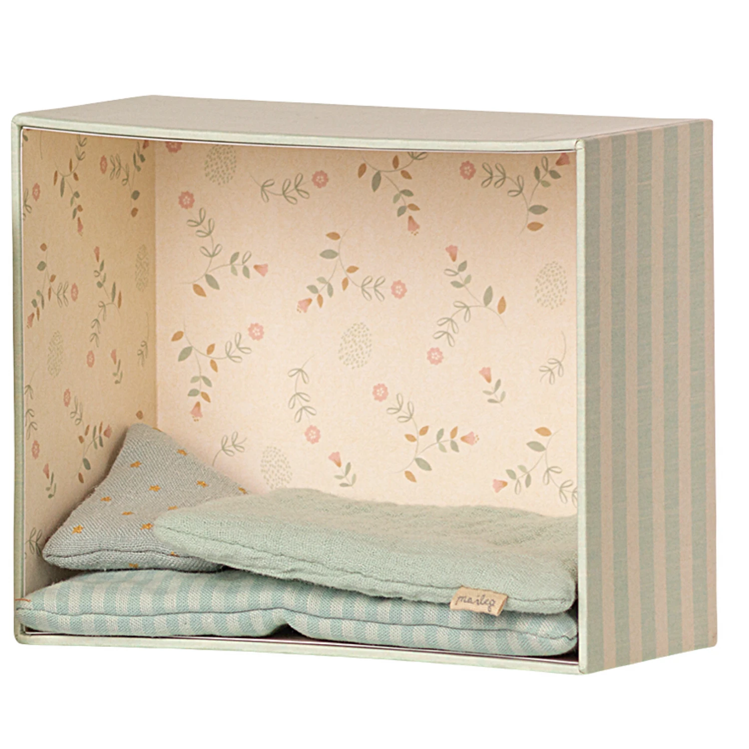 Maileg Baby Room Set with Micro Rabbit - Mint Blue 7 Maileg Baby Room Set with Micro Rabbit - Mint Blue