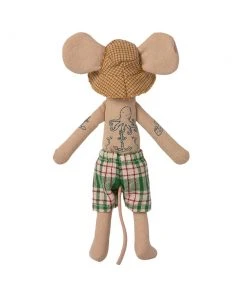 Maileg Beach Mice Dad in Cabin De Plage