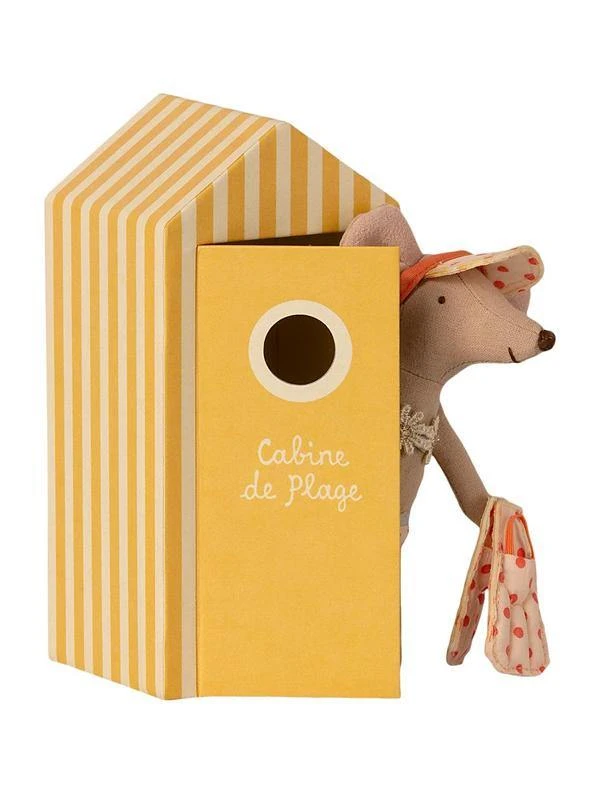 Maileg Beach Mice Big Sister In Cabine De Plage 1 Maileg Beach Mice Big Sister In Cabine De Plage