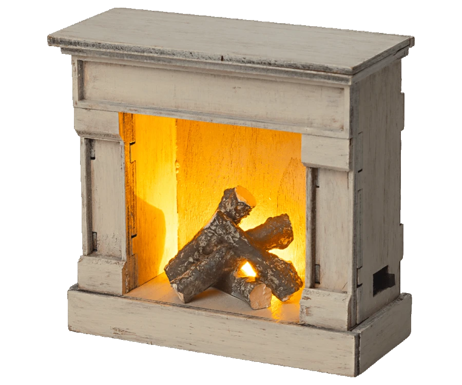 Maileg Fireplace, Off White Toy 1 Maileg Fireplace, Off White Toy