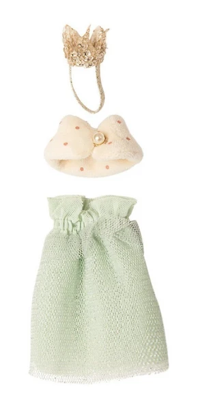 Maileg Queen Clothes For Mum - Turquoise 1 Maileg Queen Clothes For Mum - Turquoise