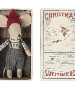 Maileg Hermano Mayor en Caja de Cerillas Navidad