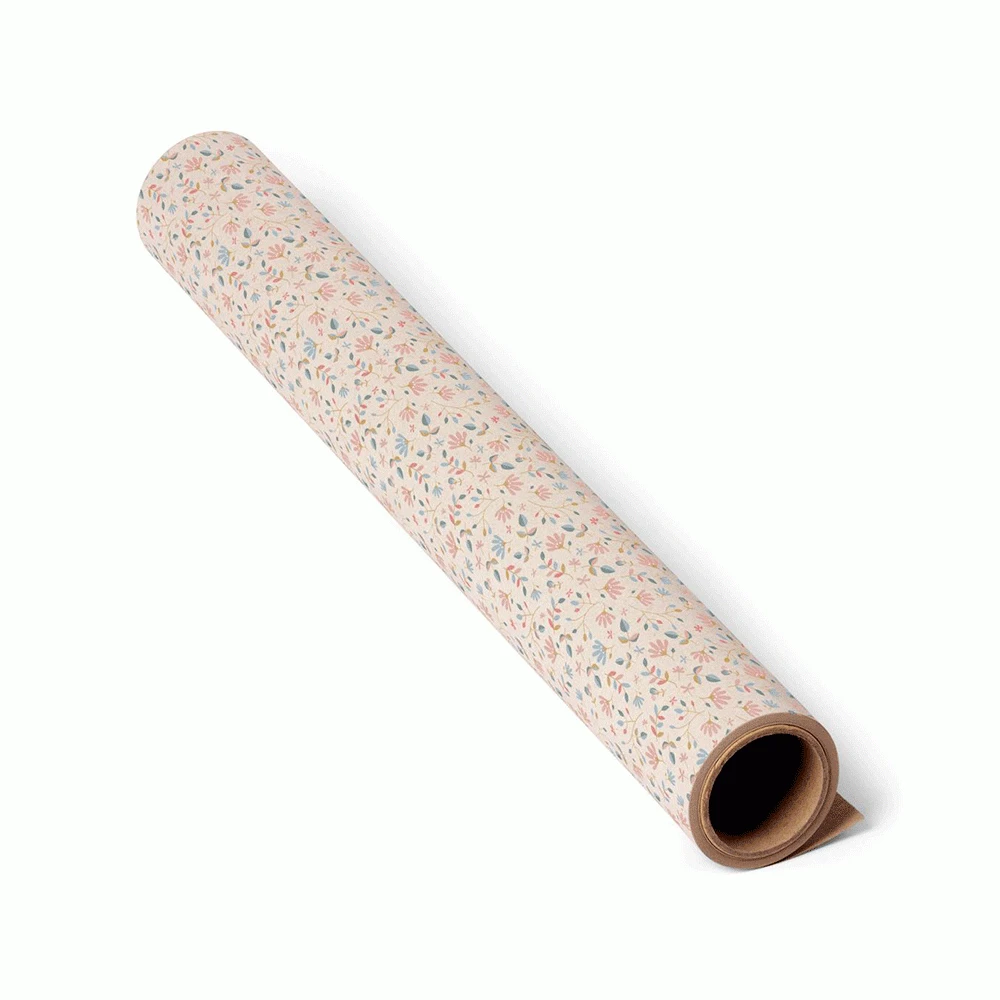Maileg Giftwrap paper - Merle Flowers 10m. 2 Maileg Giftwrap paper - Merle Flowers 10m.